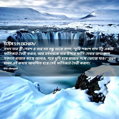 Picture 02 - ইষ্টেৰ 5:14 BENIRV - তখন তার স্ত্রী - Bible Verse Picture