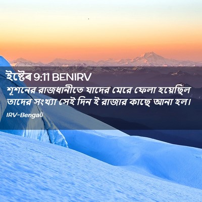 Picture 02 - ইষ্টেৰ 9:11 BENIRV - শূশনের রাজধানীতে - Bible Verse Picture