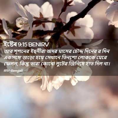 Picture 02 - ইষ্টেৰ 9:15 BENIRV - আর শূশনের ইহুদীরা - Bible Verse Picture