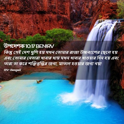 Picture 02 - উপদেশক 10:17 BENIRV - কিন্তু সেই দেশ - Bible Verse Picture