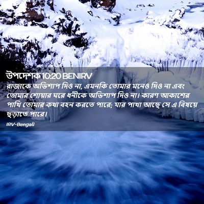 Picture 02 - উপদেশক 10:20 BENIRV - রাজাকে অভিশাপ দিও - Bible Verse Picture
