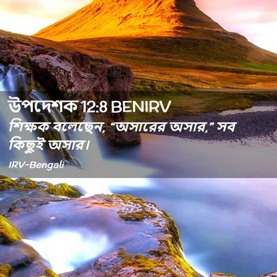 Picture 02 - উপদেশক 12:8 BENIRV - শিক্ষক বলেছেন, - Bible Verse Picture
