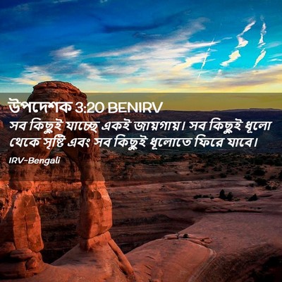 Picture 02 - উপদেশক 3:20 BENIRV - সব কিছুই যাচ্ছে - Bible Verse Picture