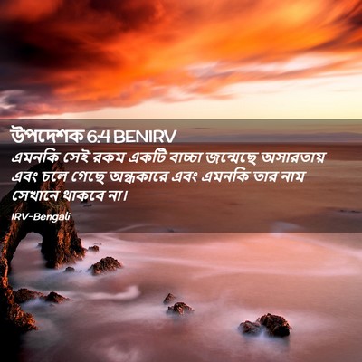 Picture 02 - উপদেশক 6:4 BENIRV - এমনকি সেই রকম একটি - Bible Verse Picture