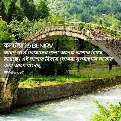 Picture 02 - কলচীয়া 1:5 BENIRV - কারণ স্বর্গে - Bible Verse Picture