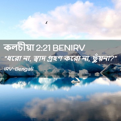 Picture 02 - কলচীয়া 2:21 BENIRV - “ধরো না, স্বাদ - Bible Verse Picture