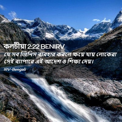 Picture 02 - কলচীয়া 2:22 BENIRV - যে সব জিনিস - Bible Verse Picture