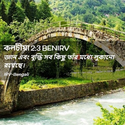 Picture 02 - কলচীয়া 2:3 BENIRV - জ্ঞান এবং বুদ্ধি - Bible Verse Picture