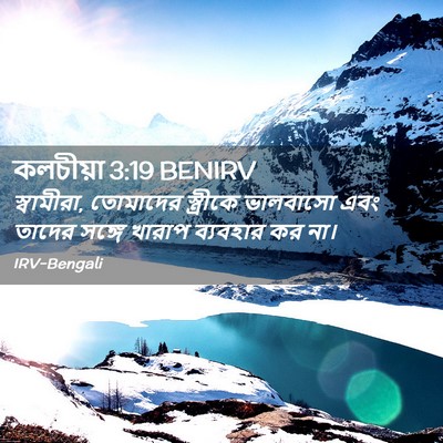 Picture 02 - কলচীয়া 3:19 BENIRV - স্বামীরা, তোমাদের - Bible Verse Picture