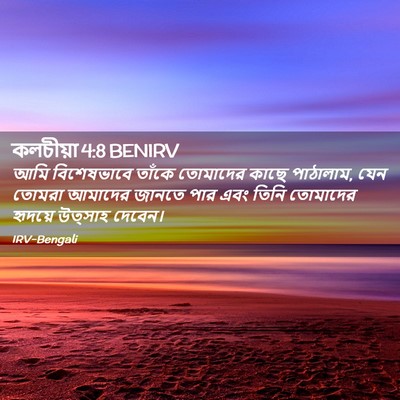 Picture 02 - কলচীয়া 4:8 BENIRV - আমি বিশেষভাবে - Bible Verse Picture