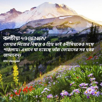 Picture 02 - কলচীয়া 4:9 BENIRV - তোমার নিজের - Bible Verse Picture