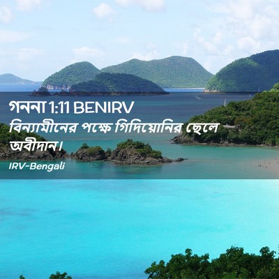 Picture 02 - গননা 1:11 BENIRV - বিন্যামীনের পক্ষে - Bible Verse Picture