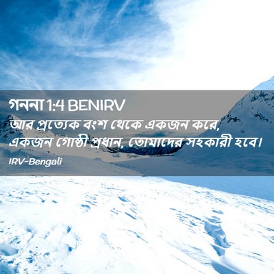 Picture 02 - গননা 1:4 BENIRV - আর প্রত্যেক বংশ - Bible Verse Picture