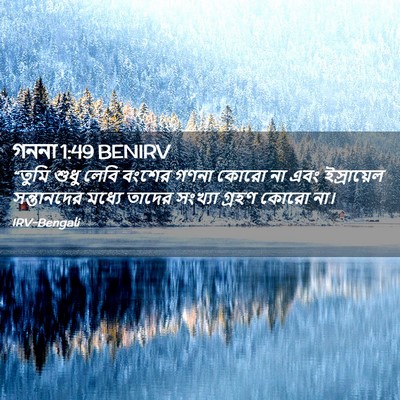 Picture 02 - গননা 1:49 BENIRV - “তুমি শুধু লেবি - Bible Verse Picture