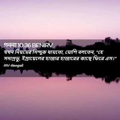 Picture 02 - গননা 10:36 BENIRV - যখন নিয়মের - Bible Verse Picture