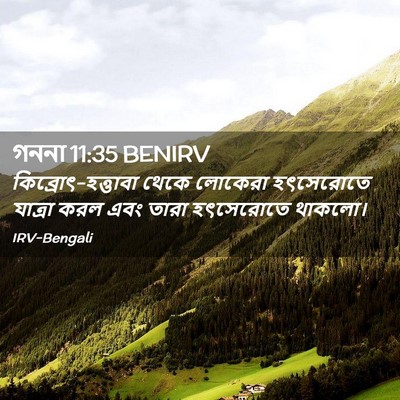 Picture 02 - গননা 11:35 BENIRV - কিব্রোৎ-হত্তাবা - Bible Verse Picture