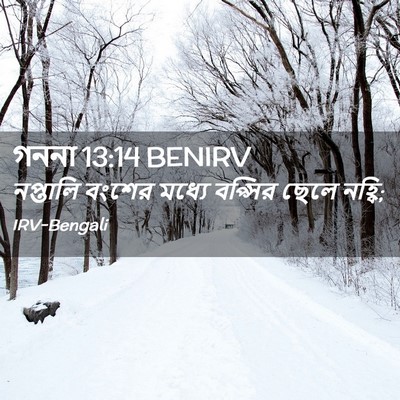 Picture 02 - গননা 13:14 BENIRV - নপ্তালি বংশের - Bible Verse Picture