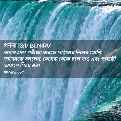 Picture 02 - গননা 13:17 BENIRV - কনান দেশ পরীক্ষা - Bible Verse Picture