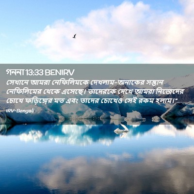 Picture 02 - গননা 13:33 BENIRV - সেখানে আমরা - Bible Verse Picture