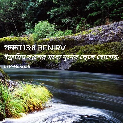 Picture 02 - গননা 13:8 BENIRV - ইফ্রয়িম বংশের - Bible Verse Picture