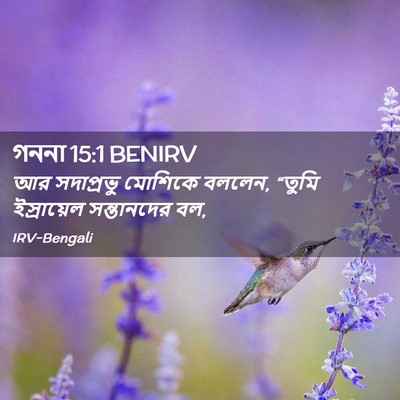 Picture 02 - গননা 15:1 BENIRV - আর সদাপ্রভু - Bible Verse Picture