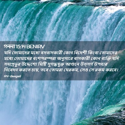 Picture 02 - গননা 15:14 BENIRV - যদি তোমাদের মধ্যে - Bible Verse Picture