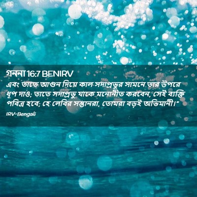 Picture 02 - গননা 16:7 BENIRV - এবং তাতে আগুন - Bible Verse Picture