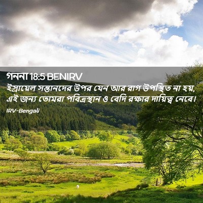 Picture 02 - গননা 18:5 BENIRV - ইস্রায়েল - Bible Verse Picture