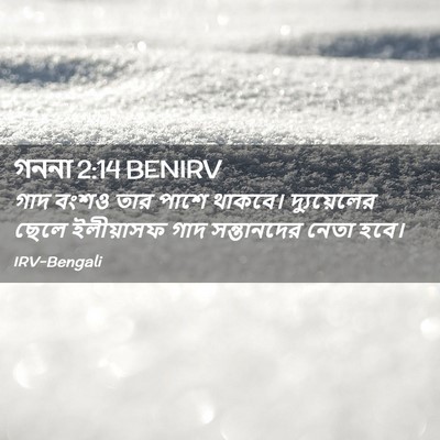 Picture 02 - গননা 2:14 BENIRV - গাদ বংশও তার পাশে - Bible Verse Picture