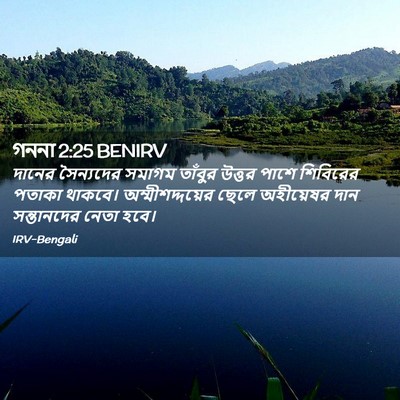 Picture 02 - গননা 2:25 BENIRV - দানের সৈন্যদের - Bible Verse Picture