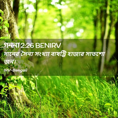 Picture 02 - গননা 2:26 BENIRV - দানের সৈন্য - Bible Verse Picture