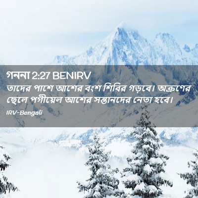 Picture 02 - গননা 2:27 BENIRV - তাদের পাশে আশের - Bible Verse Picture