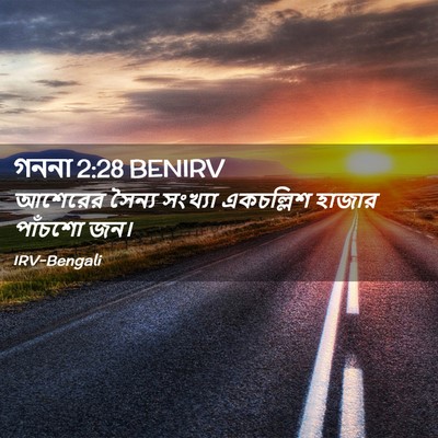 Picture 02 - গননা 2:28 BENIRV - আশেরের সৈন্য - Bible Verse Picture