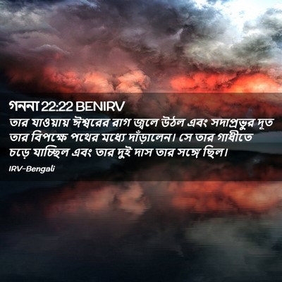 Picture 02 - গননা 22:22 BENIRV - তার যাওয়ায় - Bible Verse Picture