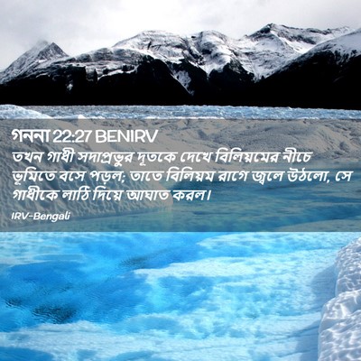 Picture 02 - গননা 22:27 BENIRV - তখন গাধী - Bible Verse Picture