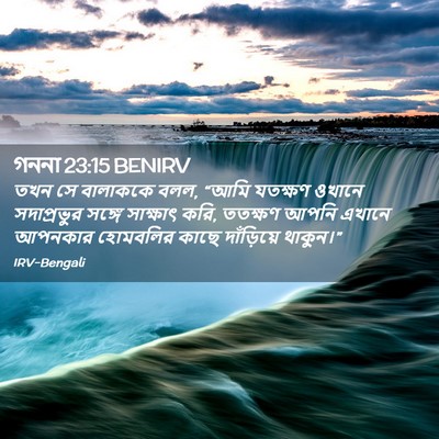 Picture 02 - গননা 23:15 BENIRV - তখন সে বালাককে বলল, - Bible Verse Picture