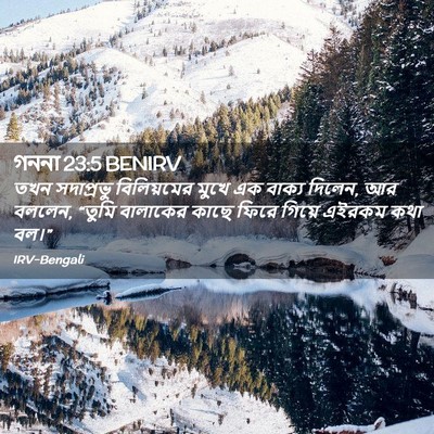 Picture 02 - গননা 23:5 BENIRV - তখন সদাপ্রভু - Bible Verse Picture
