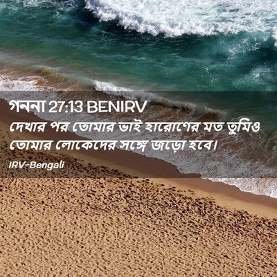 Picture 02 - গননা 27:13 BENIRV - দেখার পর তোমার ভাই - Bible Verse Picture