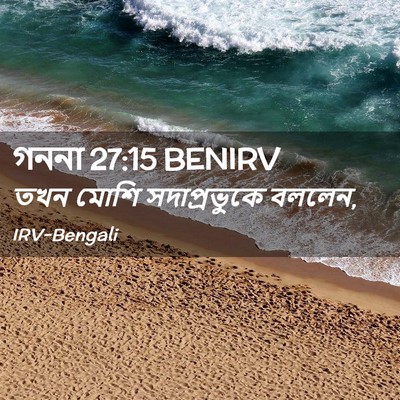 Picture 02 - গননা 27:15 BENIRV - তখন মোশি - Bible Verse Picture