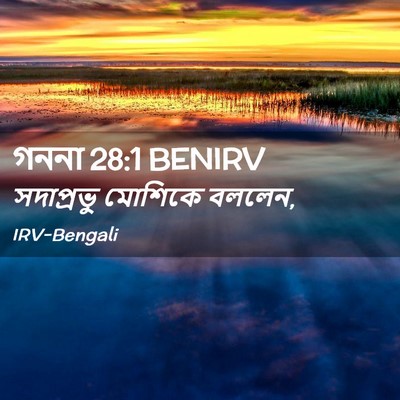 Picture 02 - গননা 28:1 BENIRV - সদাপ্রভু মোশিকে - Bible Verse Picture