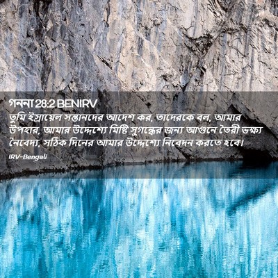 Picture 02 - গননা 28:2 BENIRV - তুমি ইস্রায়েল - Bible Verse Picture