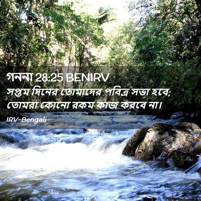 Picture 02 - গননা 28:25 BENIRV - সপ্তম দিনের - Bible Verse Picture