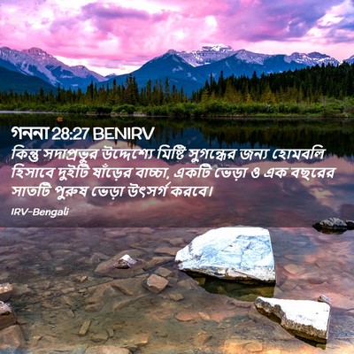 Picture 02 - গননা 28:27 BENIRV - কিন্তু সদাপ্রভুর - Bible Verse Picture