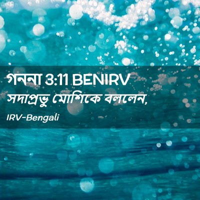 Picture 02 - গননা 3:11 BENIRV - সদাপ্রভু মোশিকে - Bible Verse Picture
