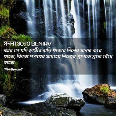 Picture 02 - গননা 30:10 BENIRV - আর সে যদি স্বামীর - Bible Verse Picture
