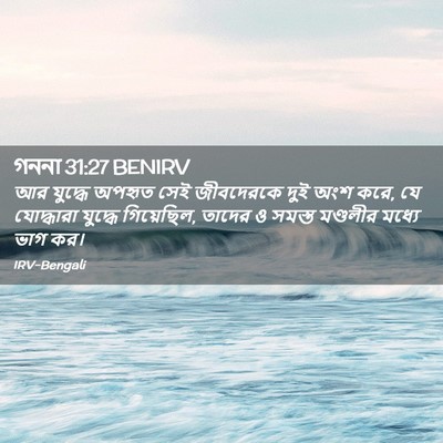 Picture 02 - গননা 31:27 BENIRV - আর যুদ্ধে অপহৃত - Bible Verse Picture