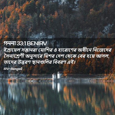 Picture 02 - গননা 33:1 BENIRV - ইস্রায়েল - Bible Verse Picture