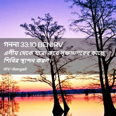 Picture 02 - গননা 33:10 BENIRV - এলীম থেকে যাত্রা - Bible Verse Picture
