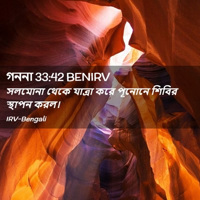 Picture 02 - গননা 33:42 BENIRV - সলমোনা থেকে - Bible Verse Picture
