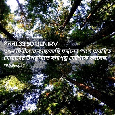 Picture 02 - গননা 33:50 BENIRV - তখন যিরীহোর - Bible Verse Picture